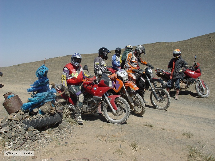 Austrian Motorcyclists, At the Well, Gobi Desert, Mongolia